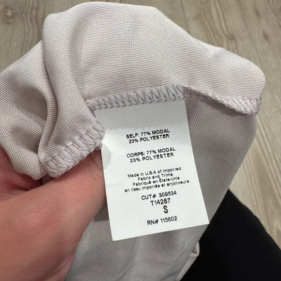 Anthropologie Lush Dusty Lavender Soft Knotted Tee - Picture 4 of 5